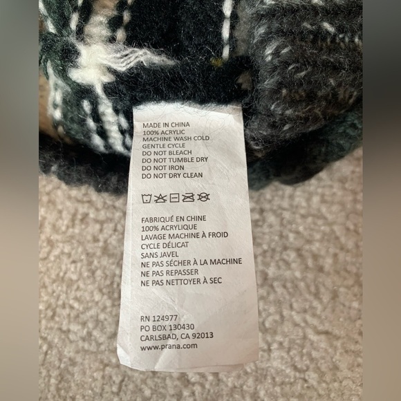 Prana Pasha Beanie Knit Hat Flower Women One Size - Picture 7 of 7